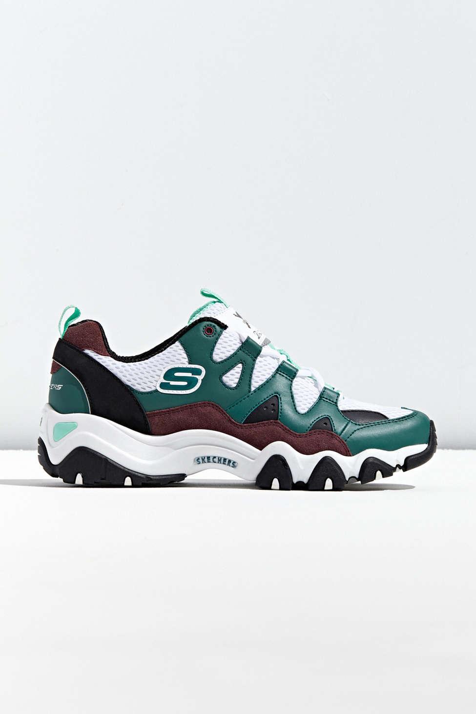 Skechers D'lites One Piece Green Trainers