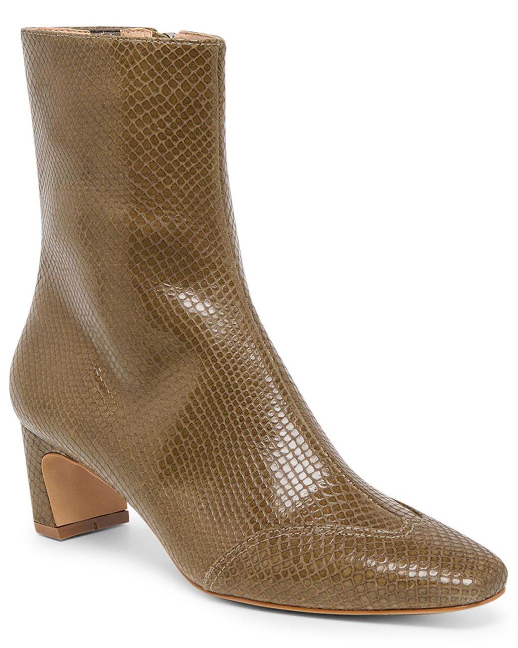 Women's Brown Anika Low-heel Dress Booties