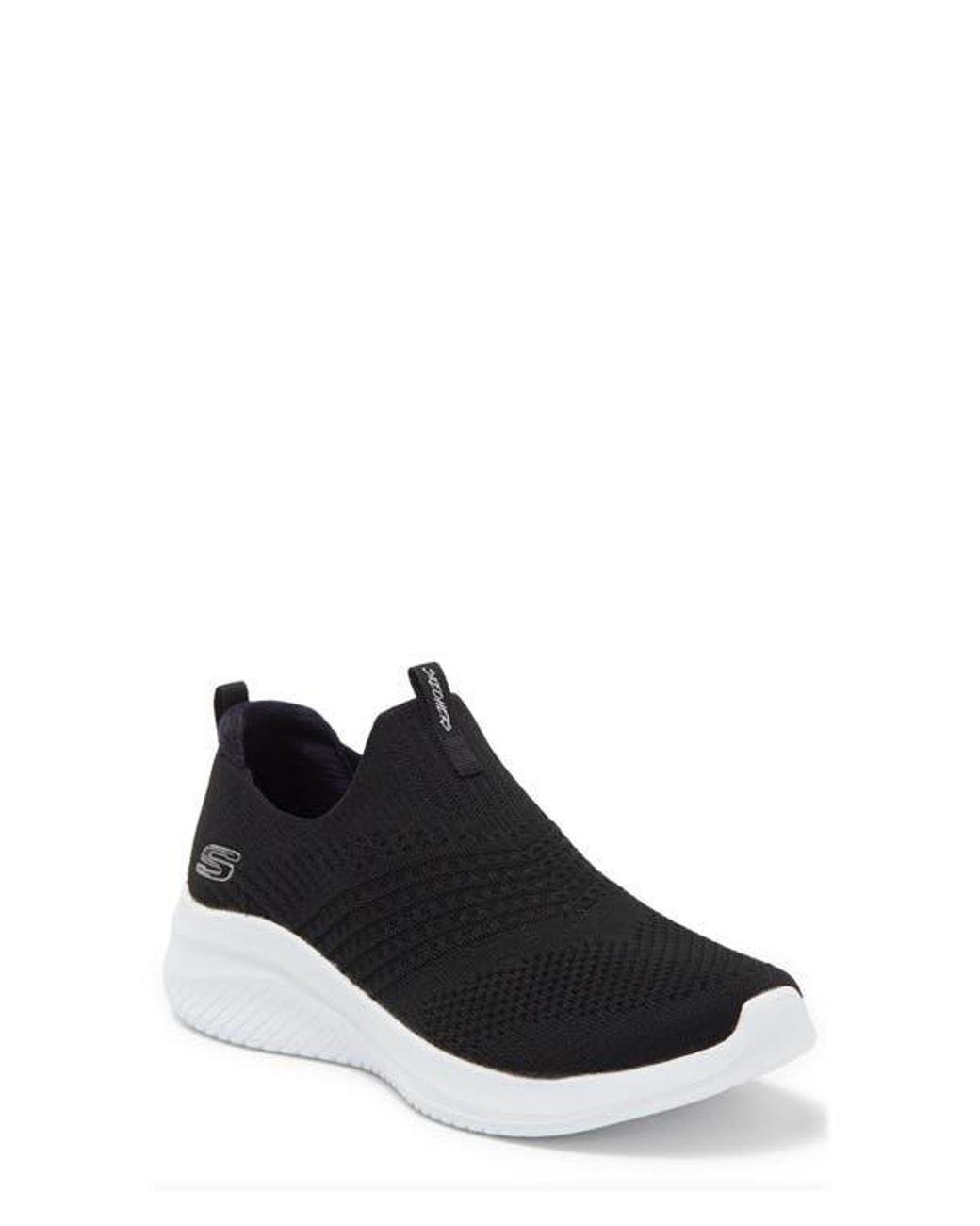 Women's Black Ultra Flex 3.0 Classy Charm Sneaker