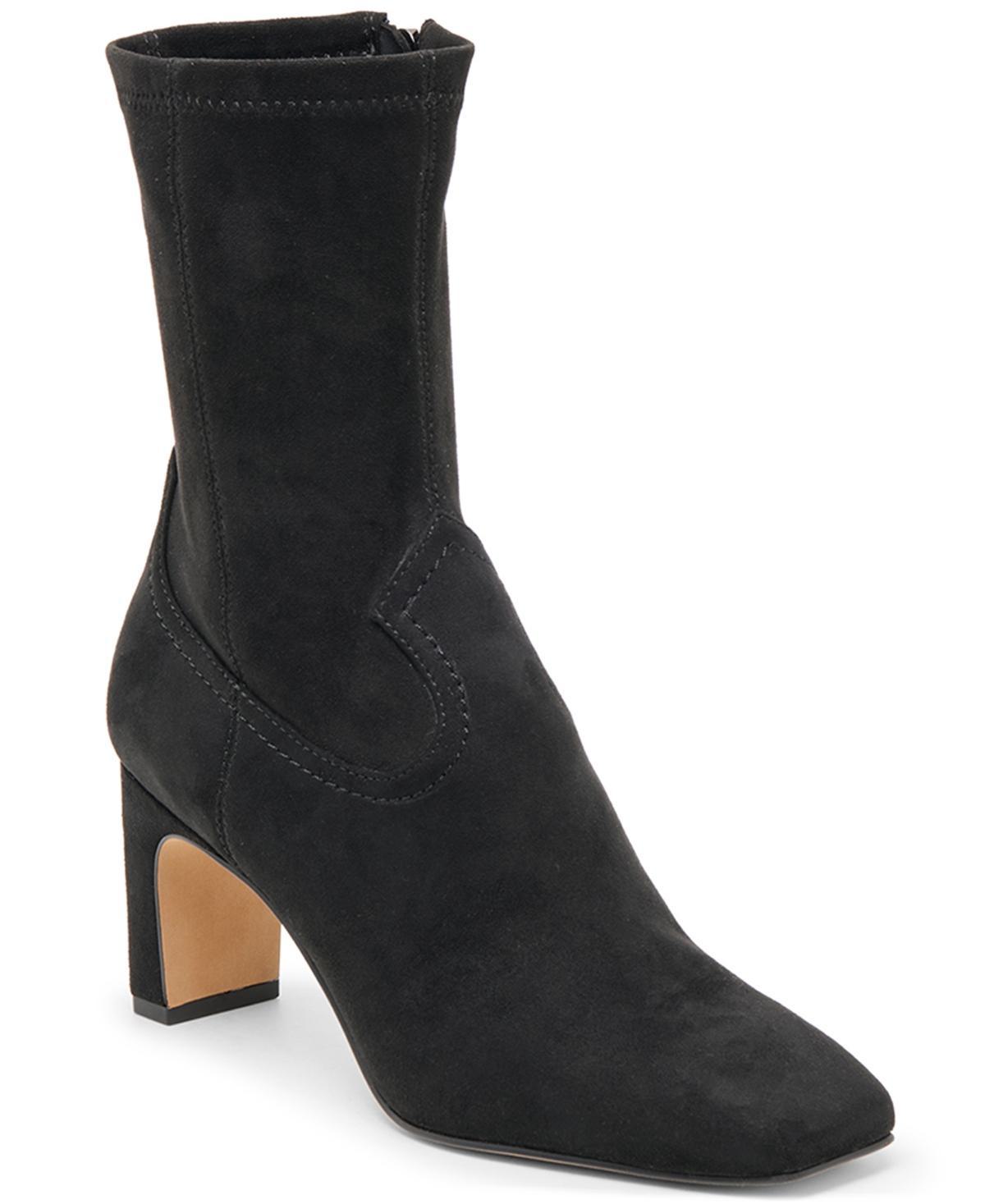 Dolce Vita Roan Square-toe Pull-on Stretch Dress Booties