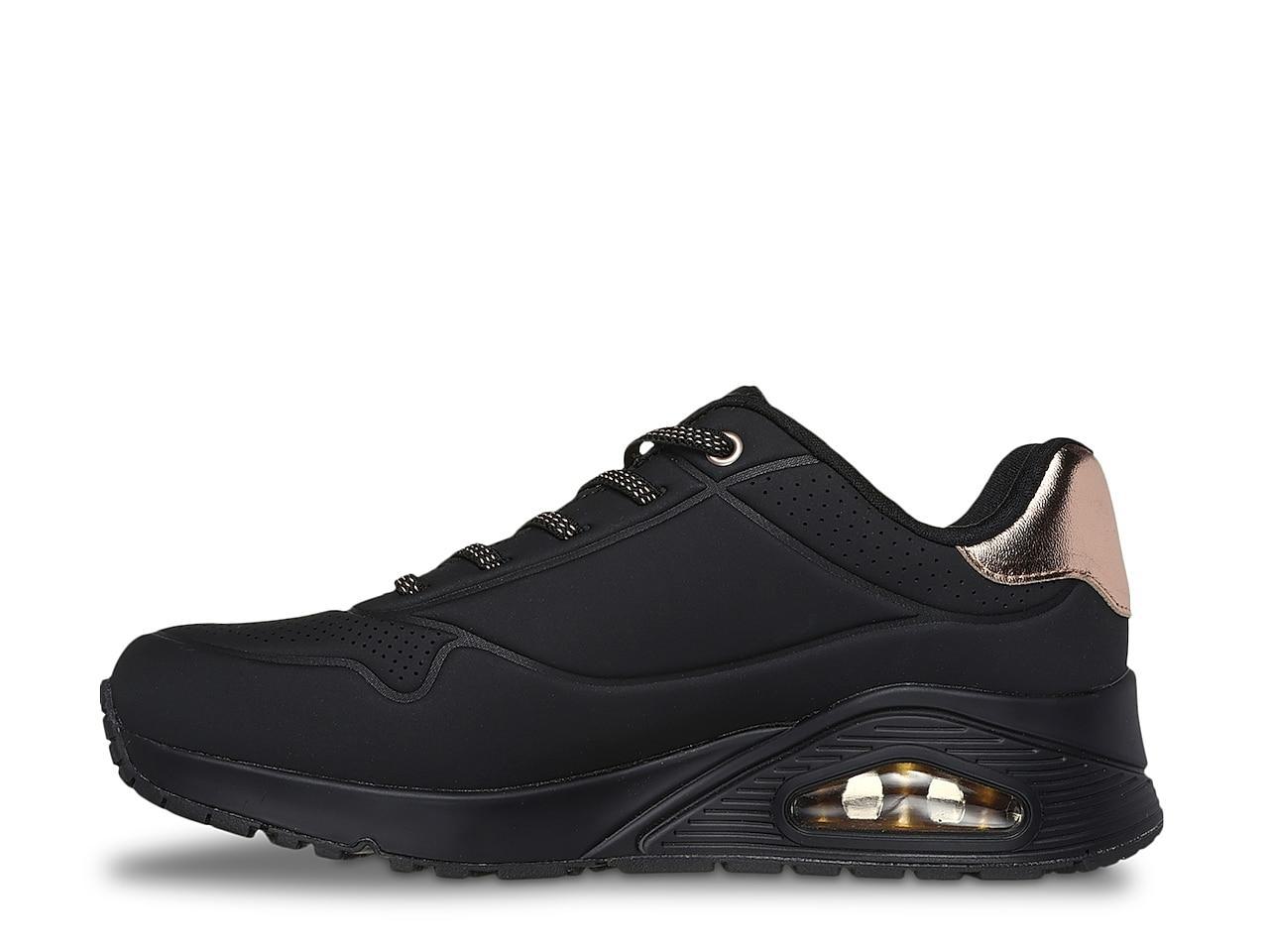 Skechers Wide Width Uno Shimmer Away Sneaker